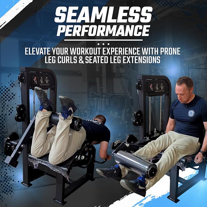 SFE Selectorized Leg Extension & Prone Leg Curl Combo – 250 lb Weight Stack