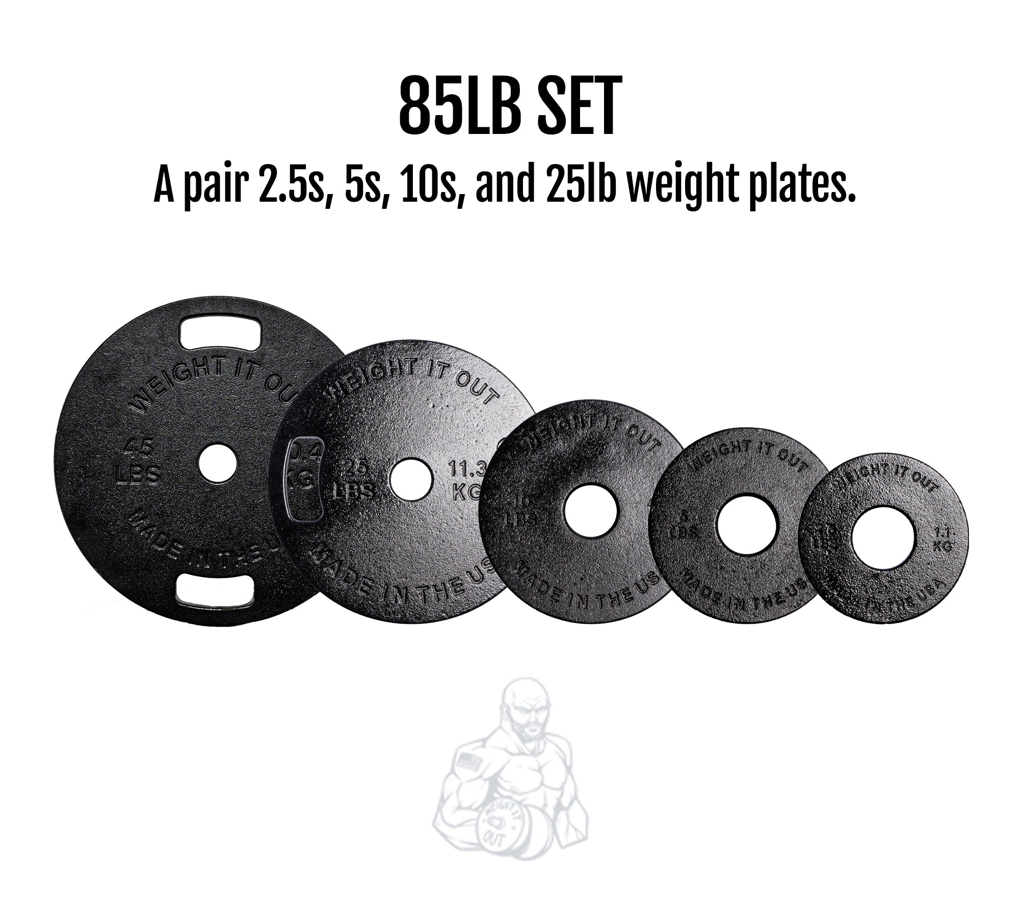 Cast Iron Machined Weight Plate Sets | Precision Barbell Plates – Weight It Out