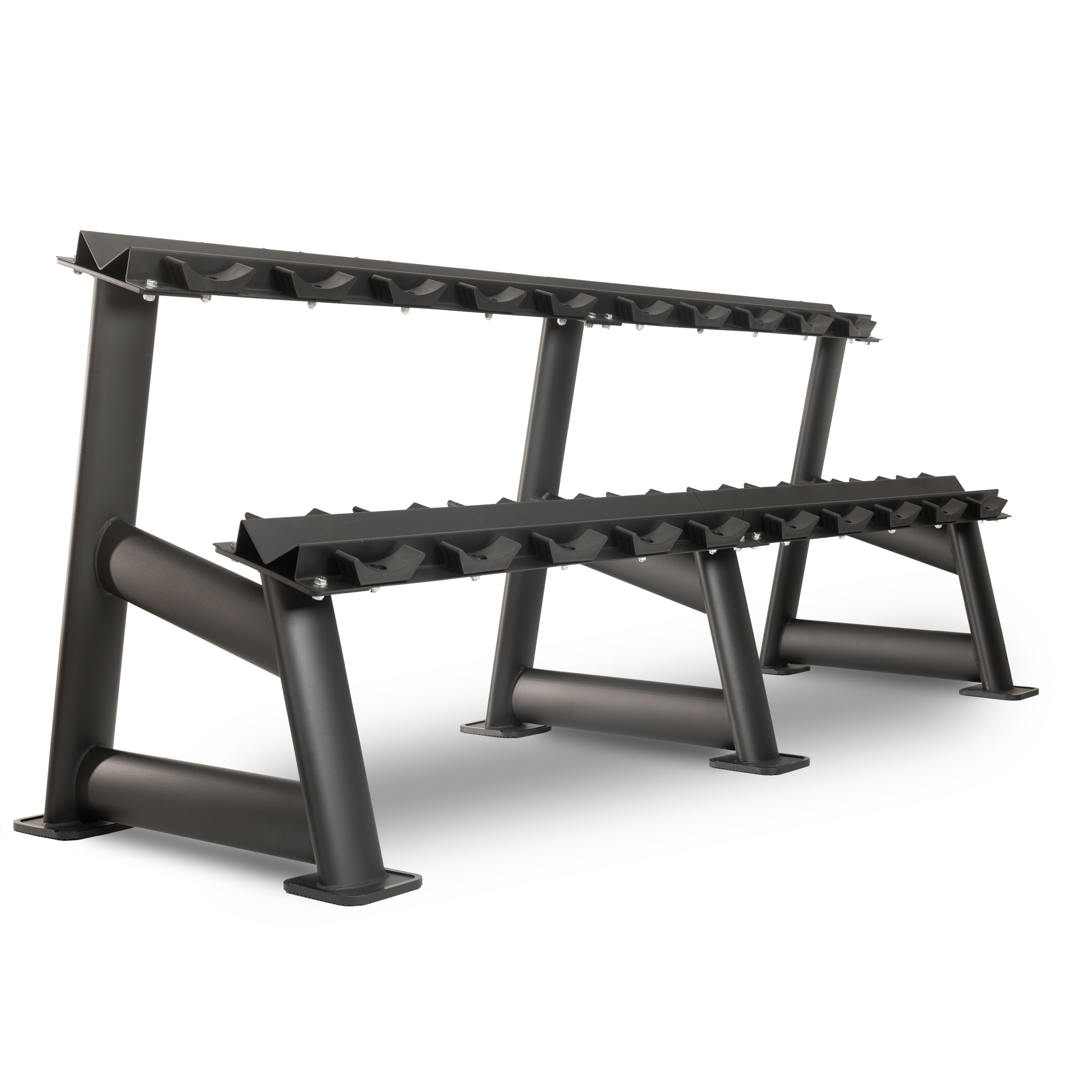 Commercial 2-Tier Dumbbell Rack for 10 Pairs | XMARK