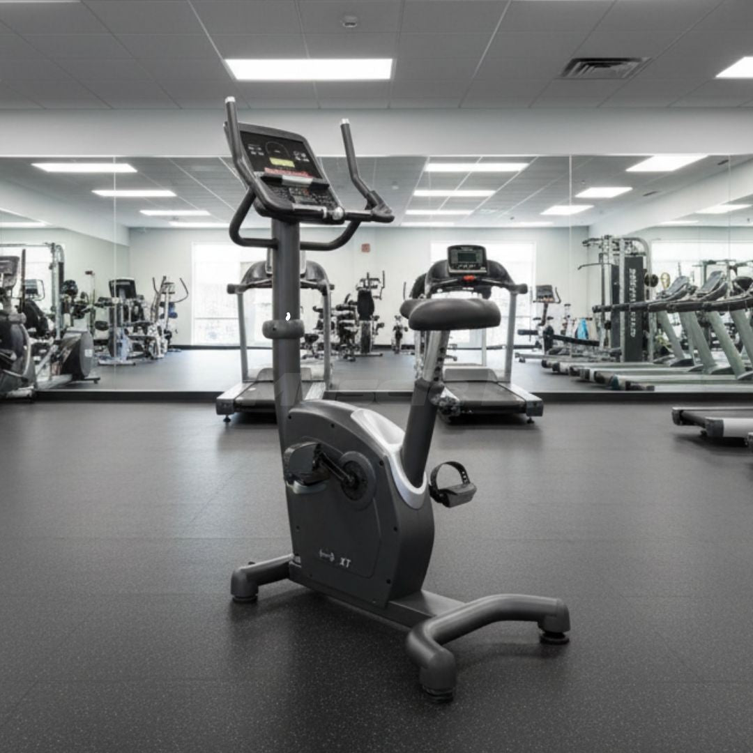 Muscle D Fitness Commercial Upright Bike – LED Screen & Adjustable Seat