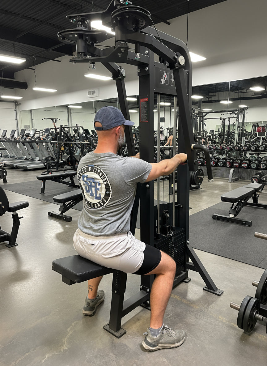 SFE Selectorized Pec Fly & Rear Delt Fly – 250 lb Pec Deck