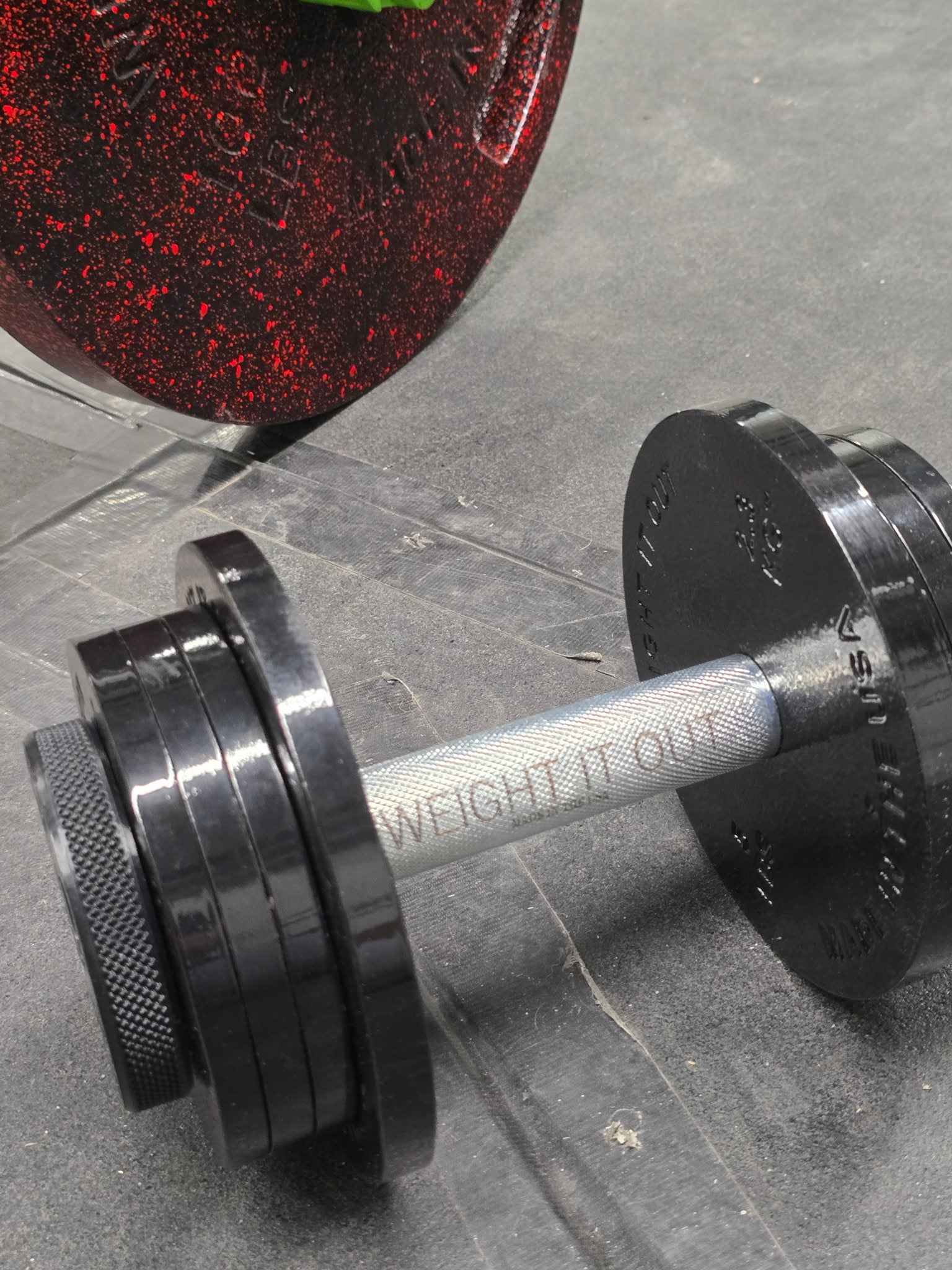Loadable Dumbbell Set – 1" Standard Cast Iron Machined Weight Plates | Weight It Out
