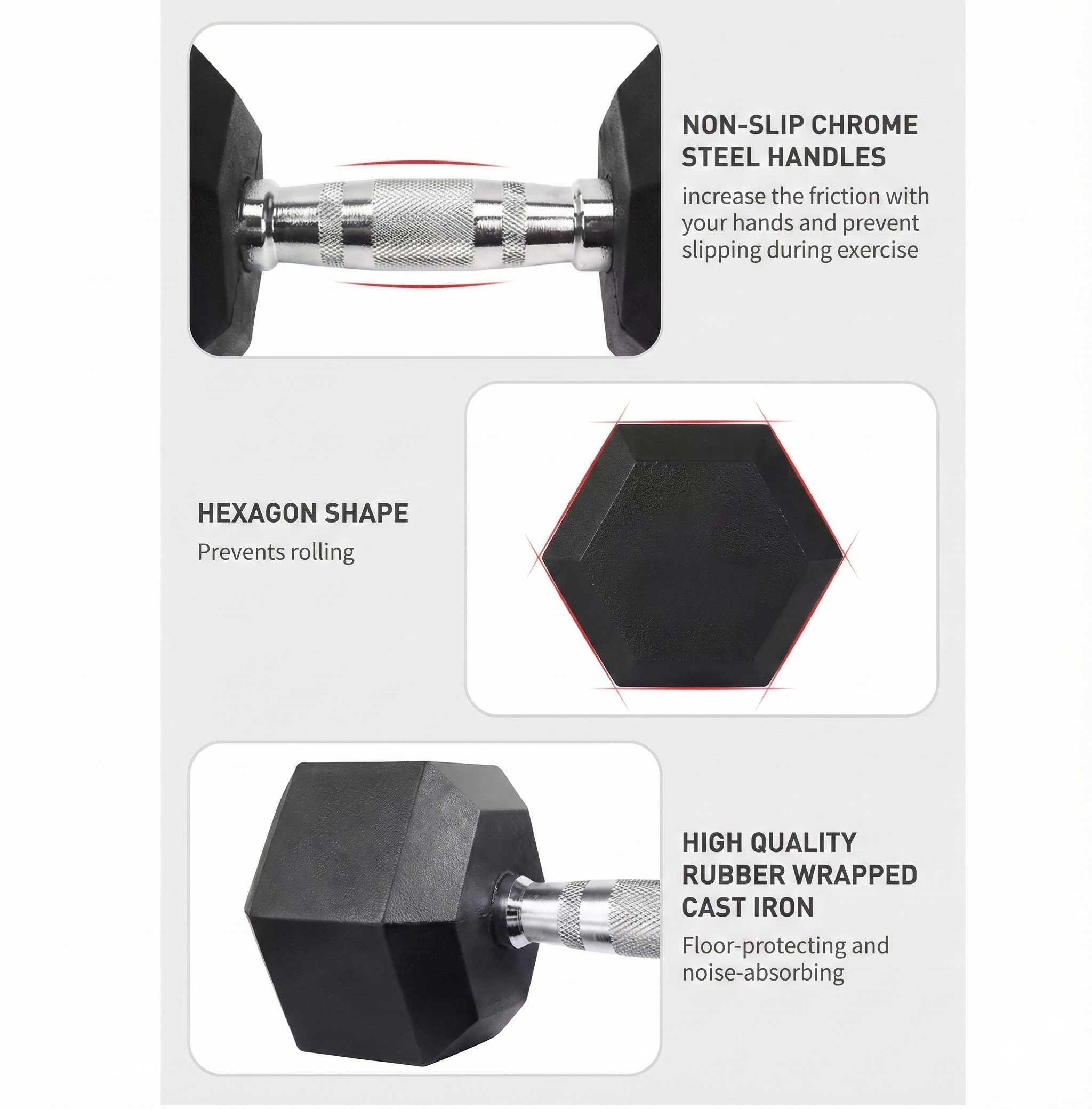 TitanForge Elite Hex 35LB Dumbbell