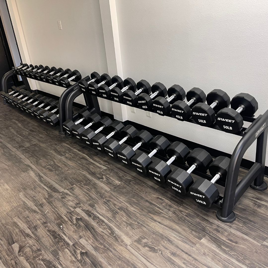 5–100 lb Dumbbell Set (Rack Sold Separately) – Muscle D Fitness Sweet Dumbbells