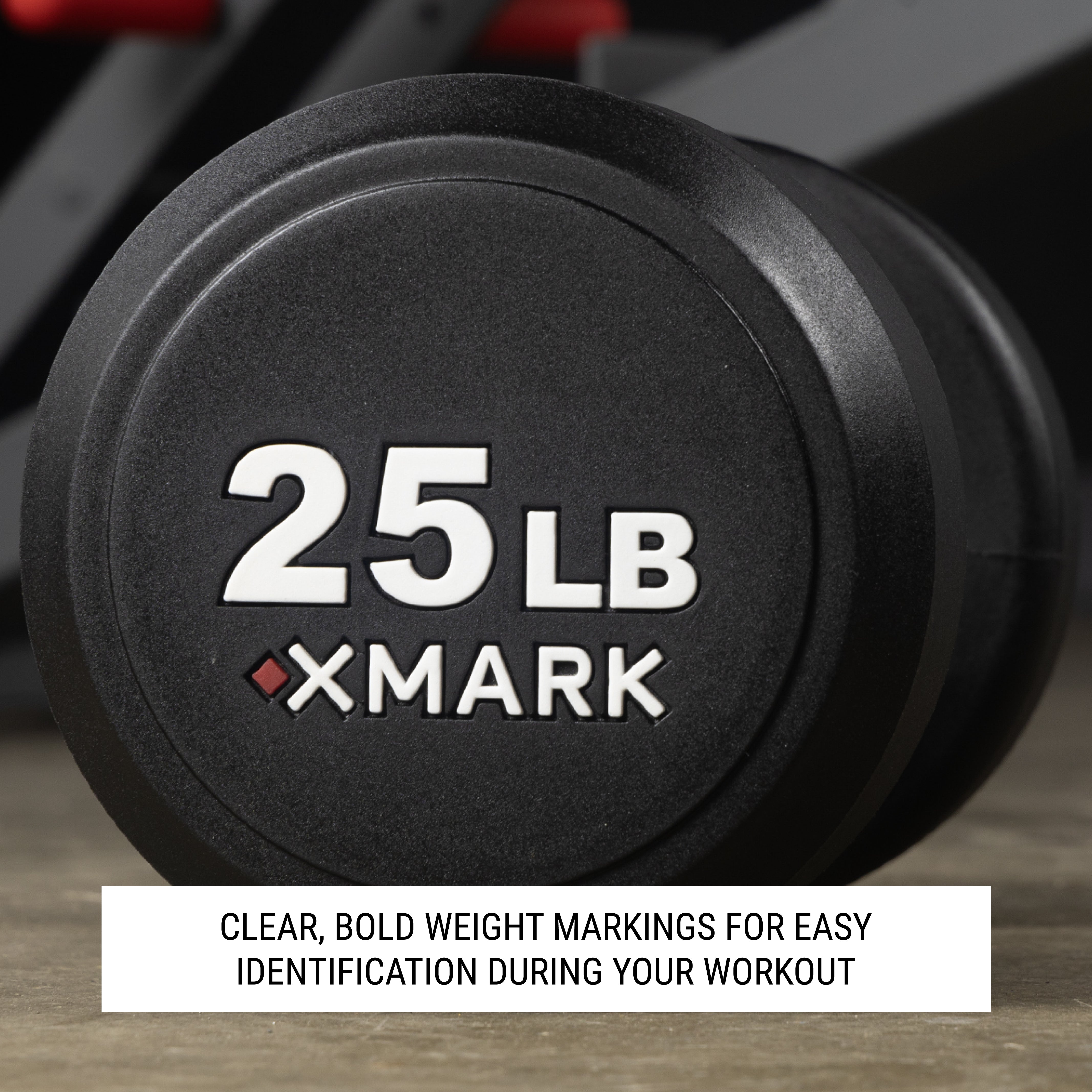 Commercial Round Urethane Dumbbell Sets – 5–50 lb & 5–75 lb | XMARK