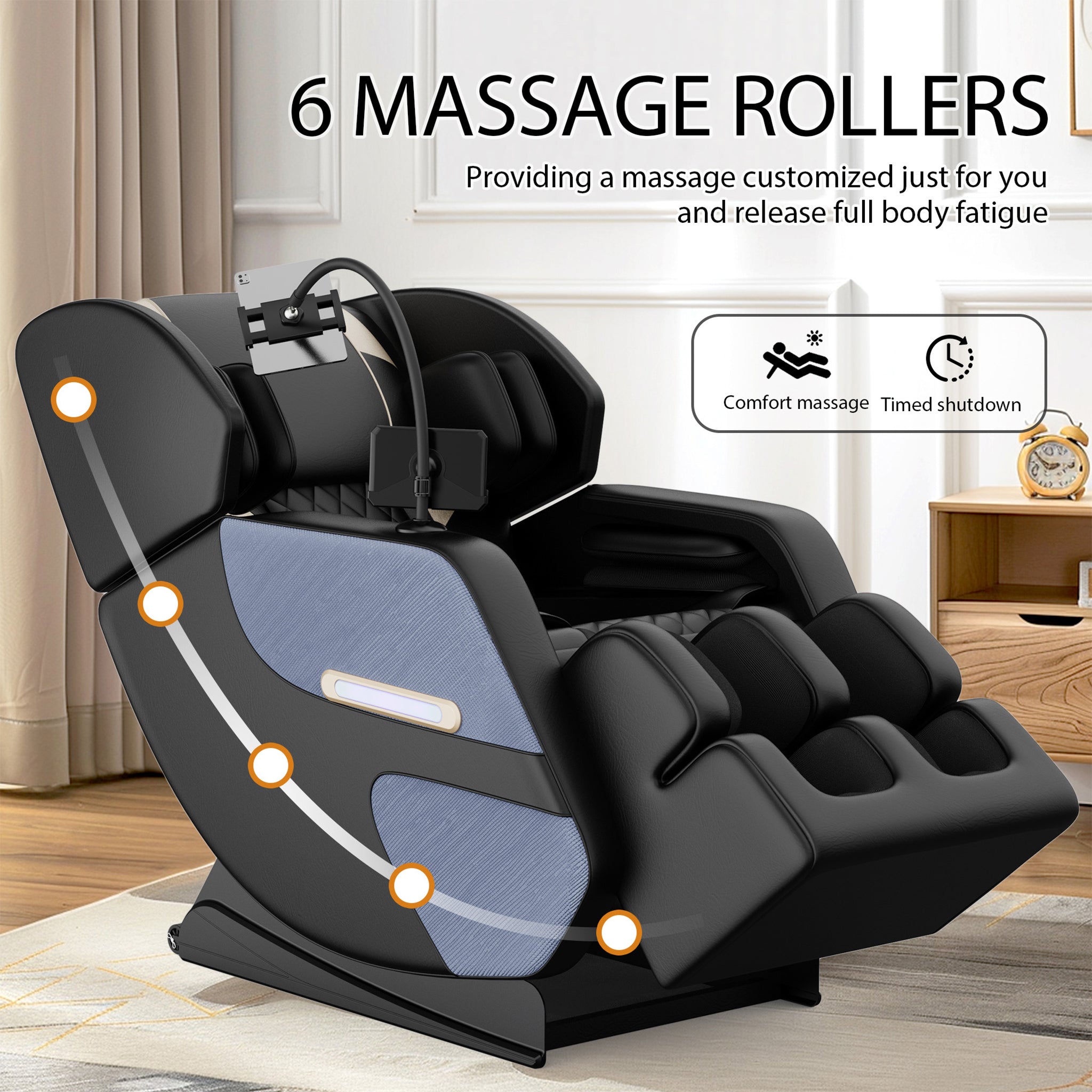 Airvana Imperium Full-Body Zero Gravity Massage Chair – Ambient Lighting