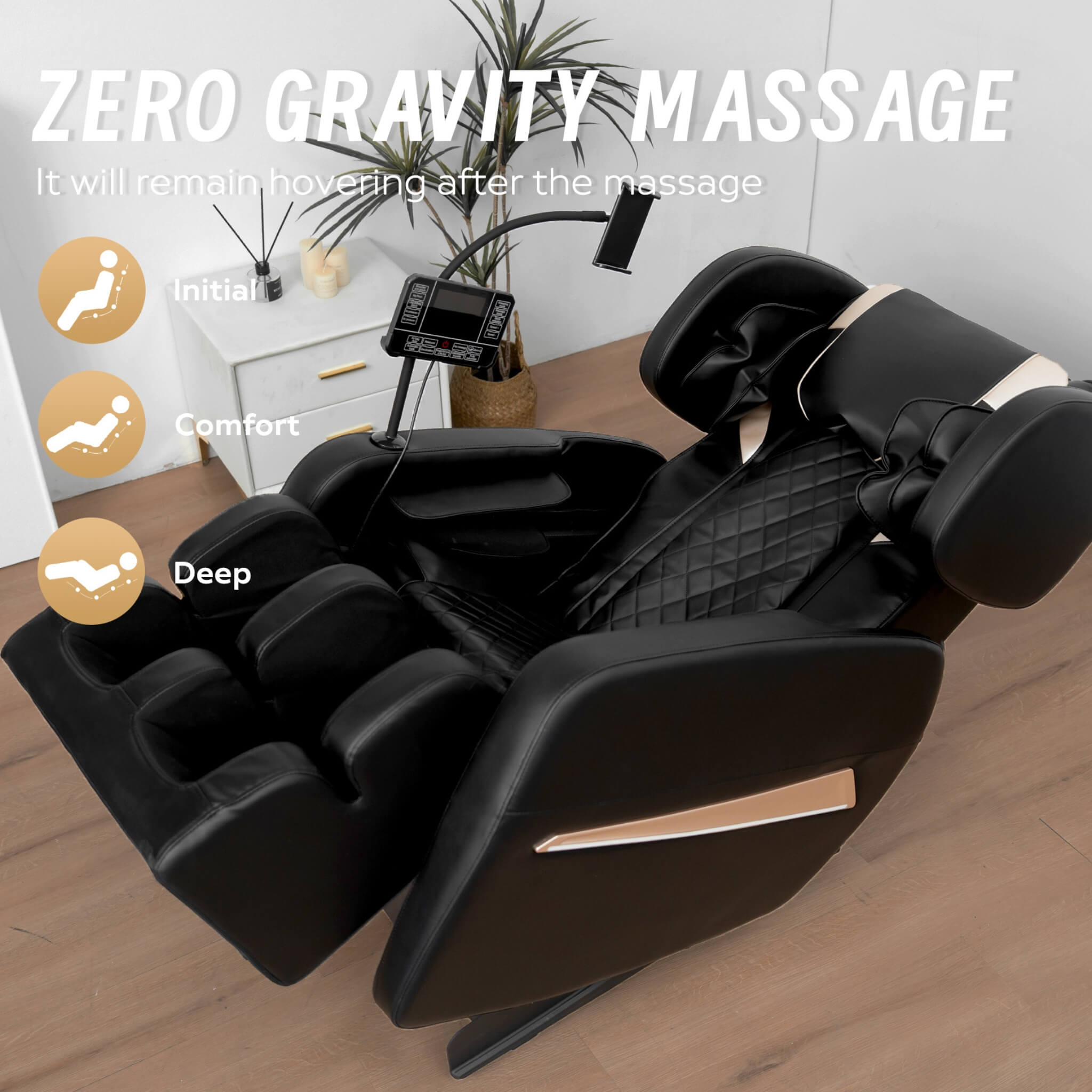 Airvana Nocturne Full-Body Zero Gravity Massage Chair – Retractable Footrest
