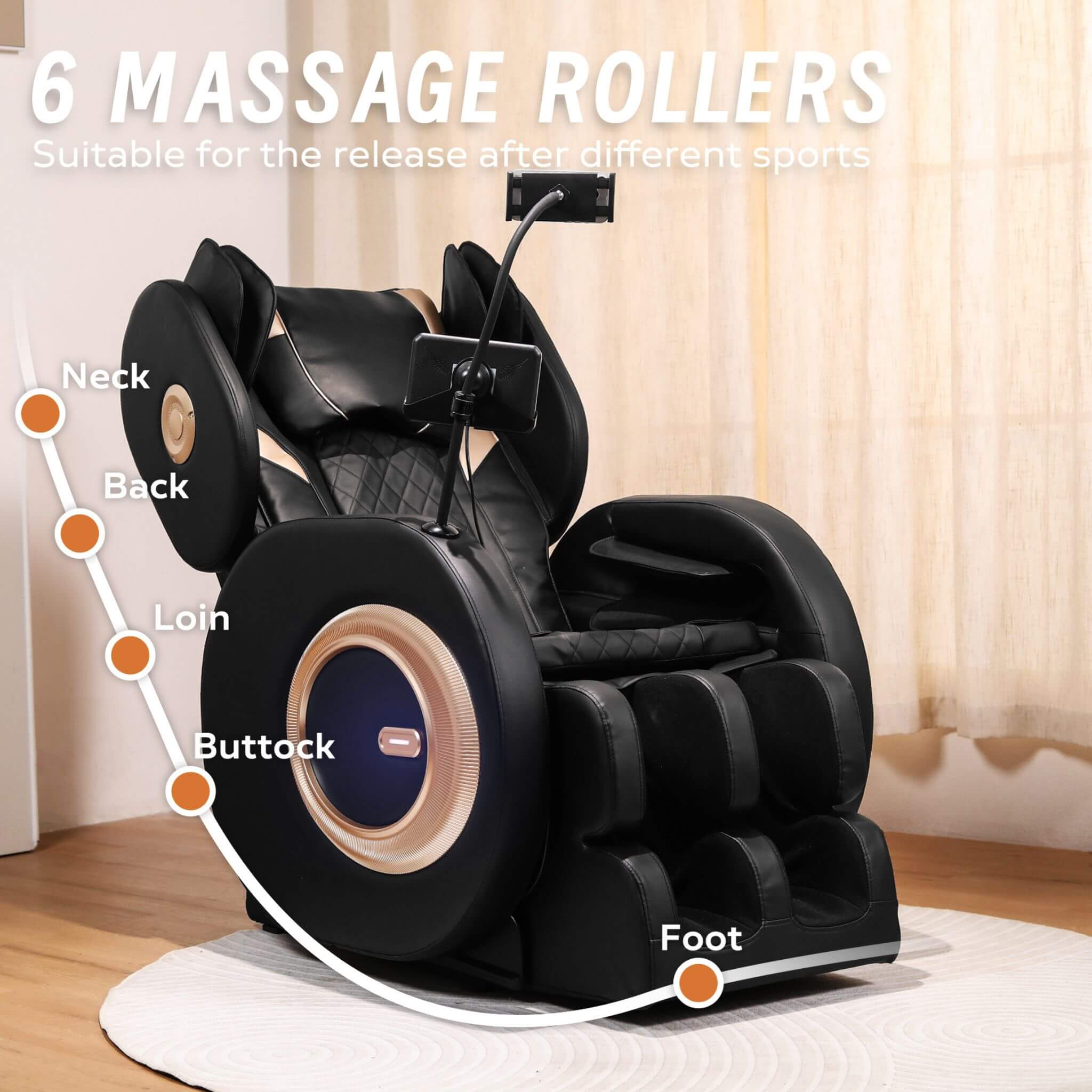 Airvana Tranquil Zero Gravity Massage Chair Recliner – Full Body Air Compression