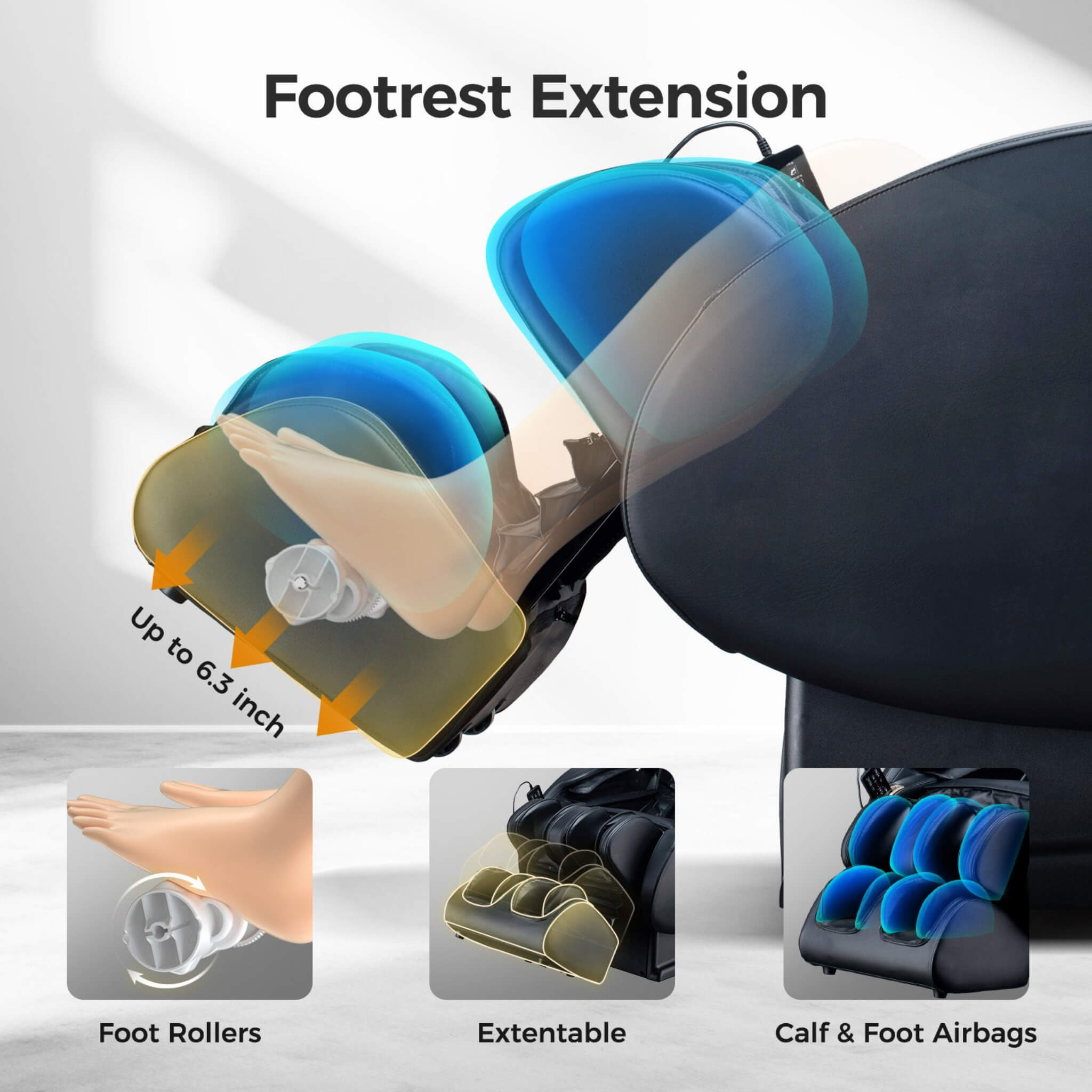 Bosscare 3D Zero Gravity Shiatsu Massage Chair – Full Body, App Control