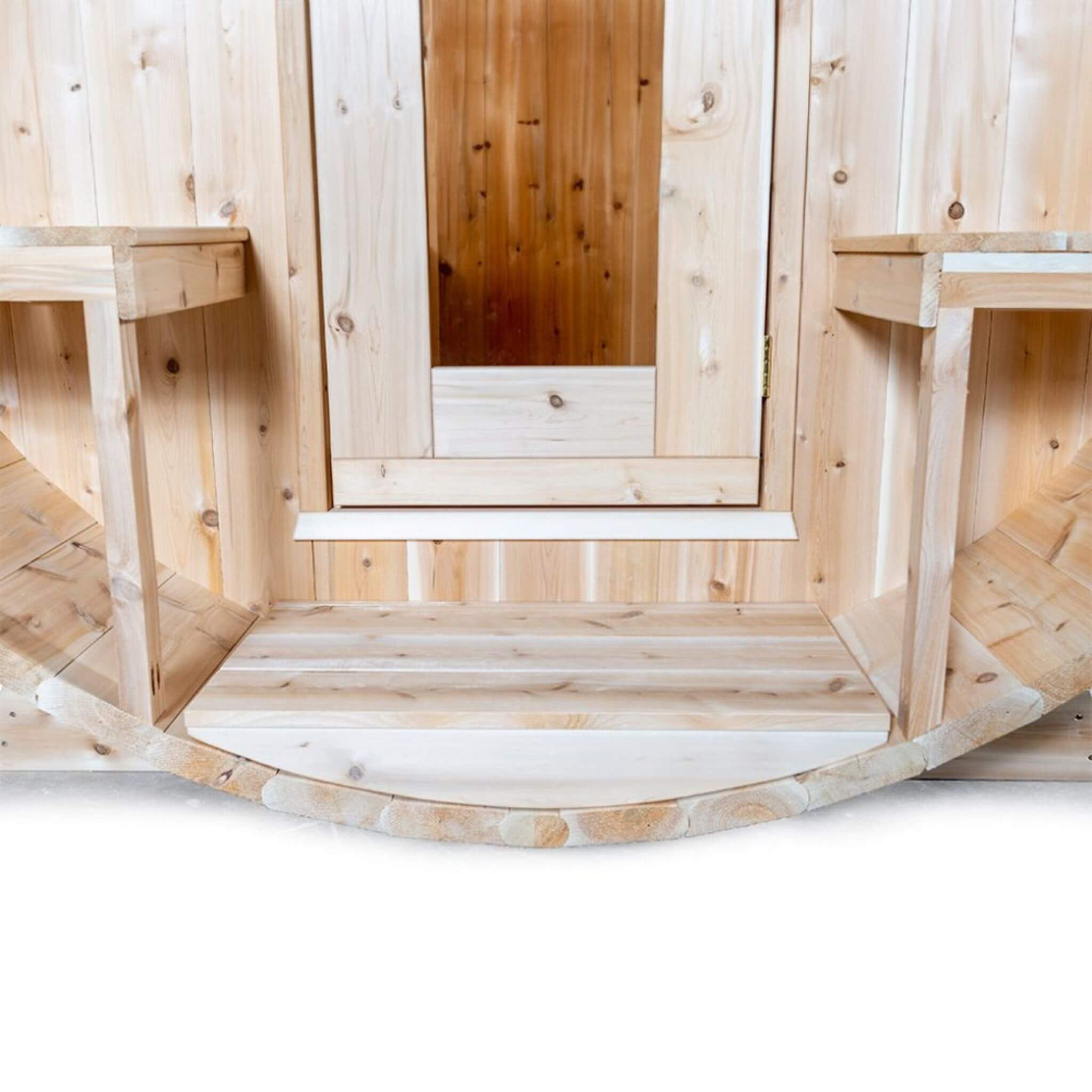Dundalk Leisurecraft Serenity 4-Person Canadian Timber Outdoor Barrel Sauna