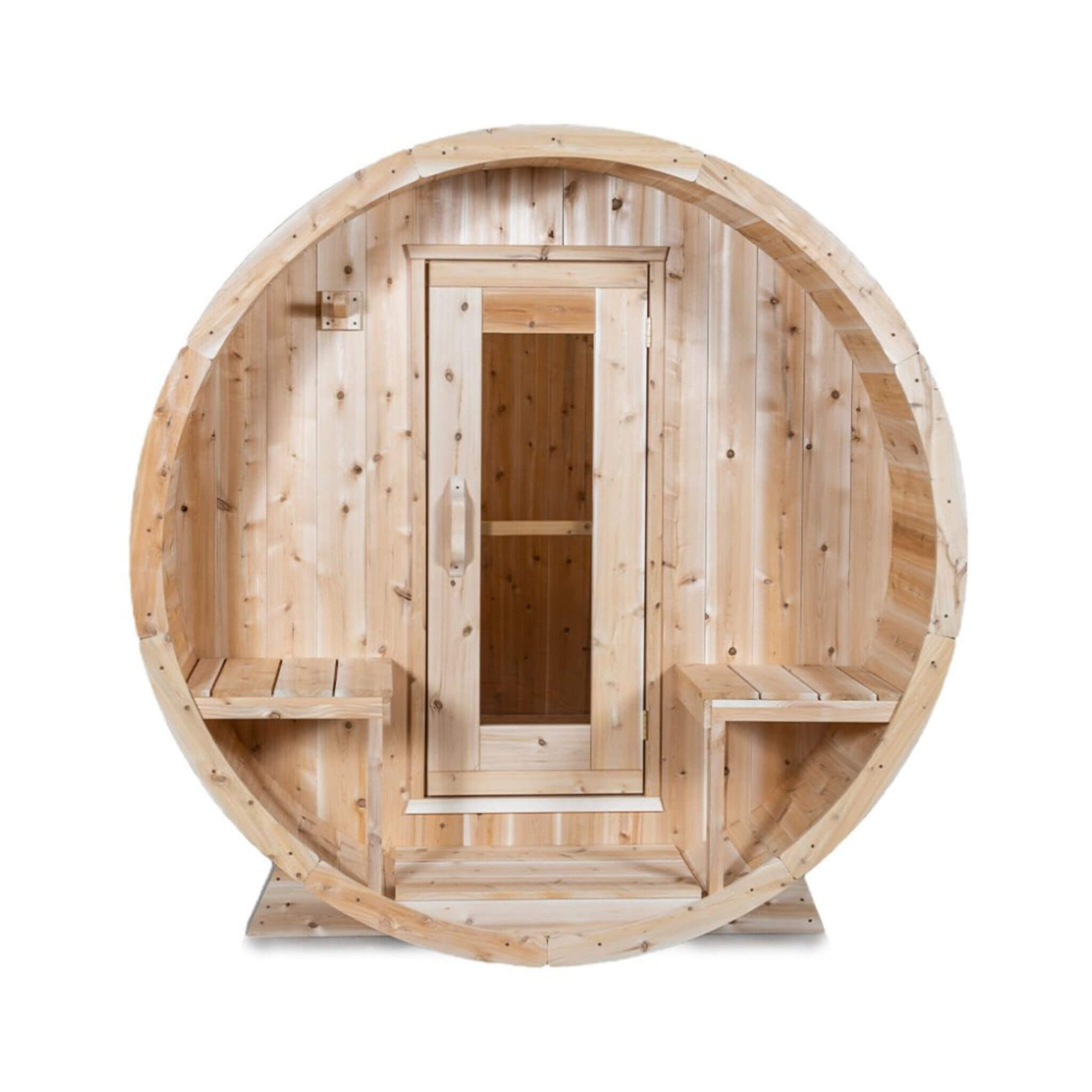 Dundalk Leisurecraft Serenity 4-Person Canadian Timber Outdoor Barrel Sauna