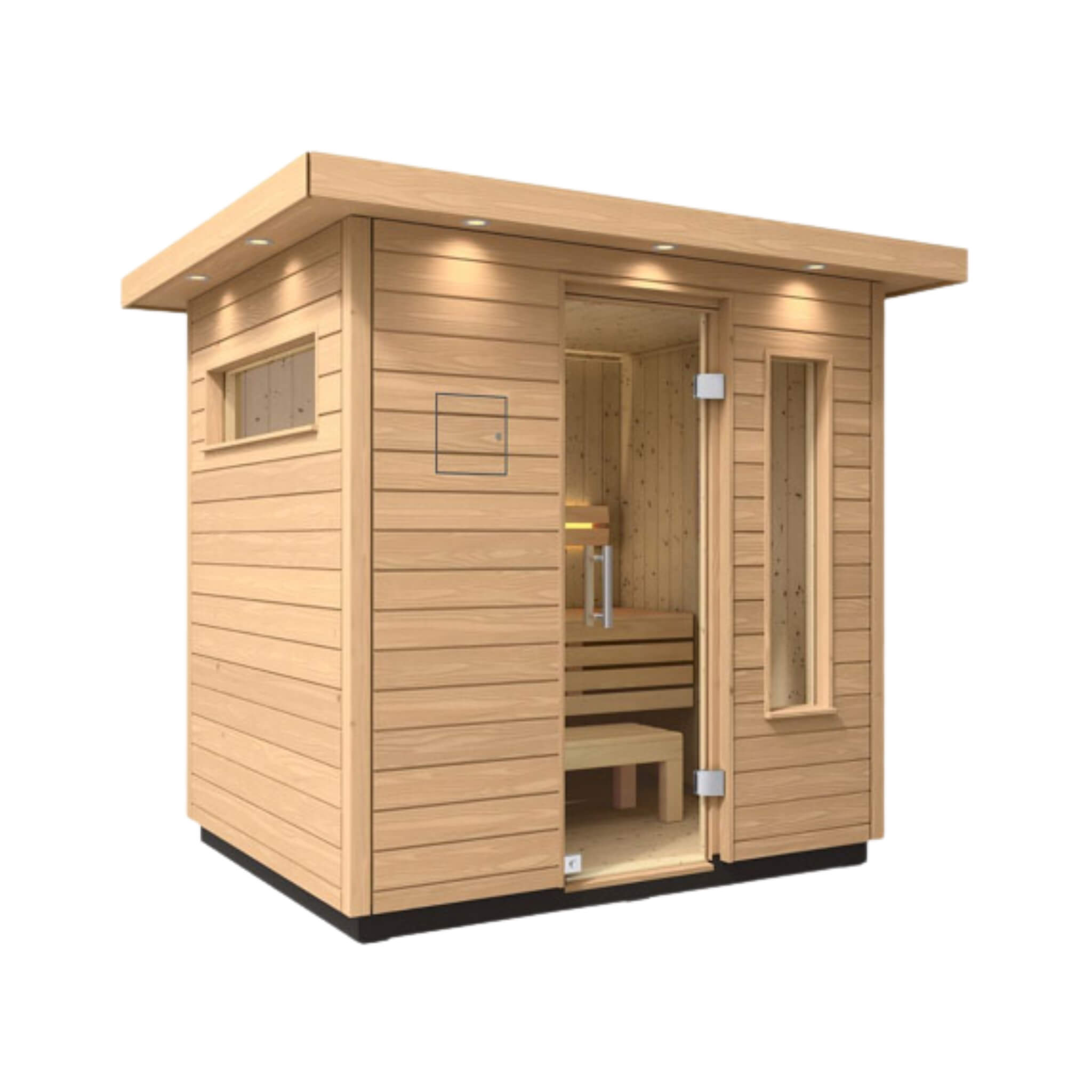 2-Person Kohler C2 Outdoor Sauna Kit – Douglas Fir & Scandinavian Spruce
