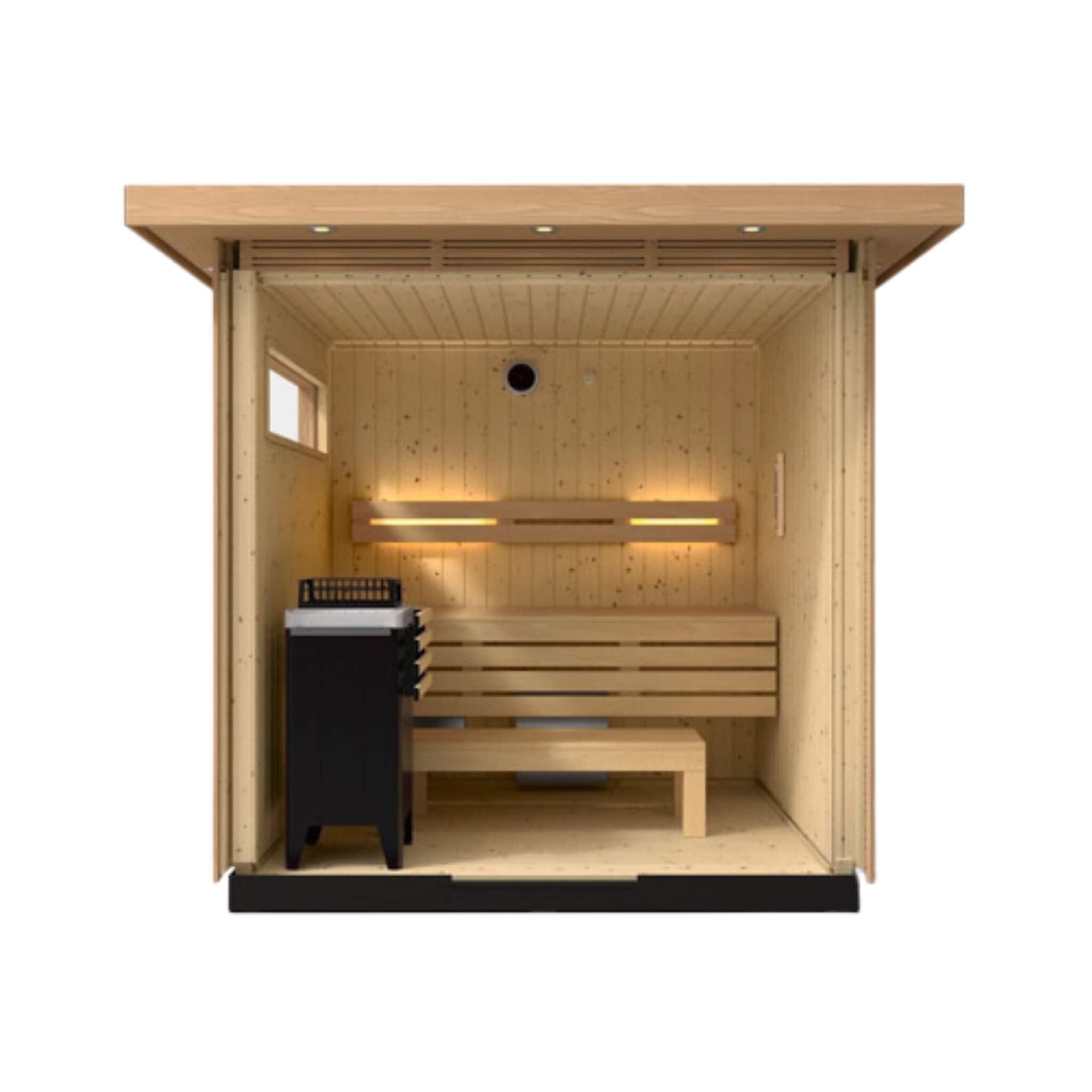 2-Person Kohler C2 Outdoor Sauna Kit – Douglas Fir & Scandinavian Spruce
