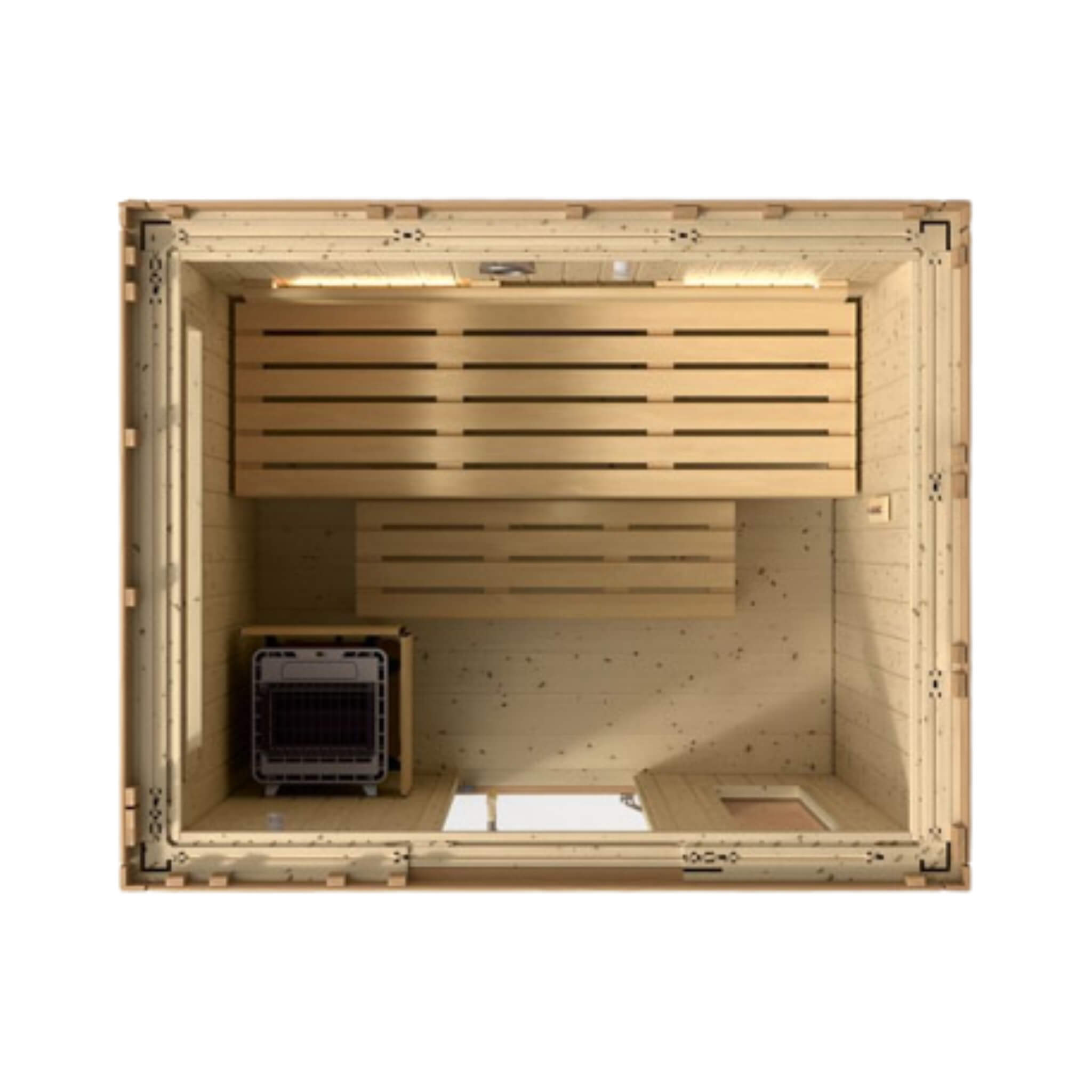 2-Person Kohler C2 Outdoor Sauna Kit – Douglas Fir & Scandinavian Spruce