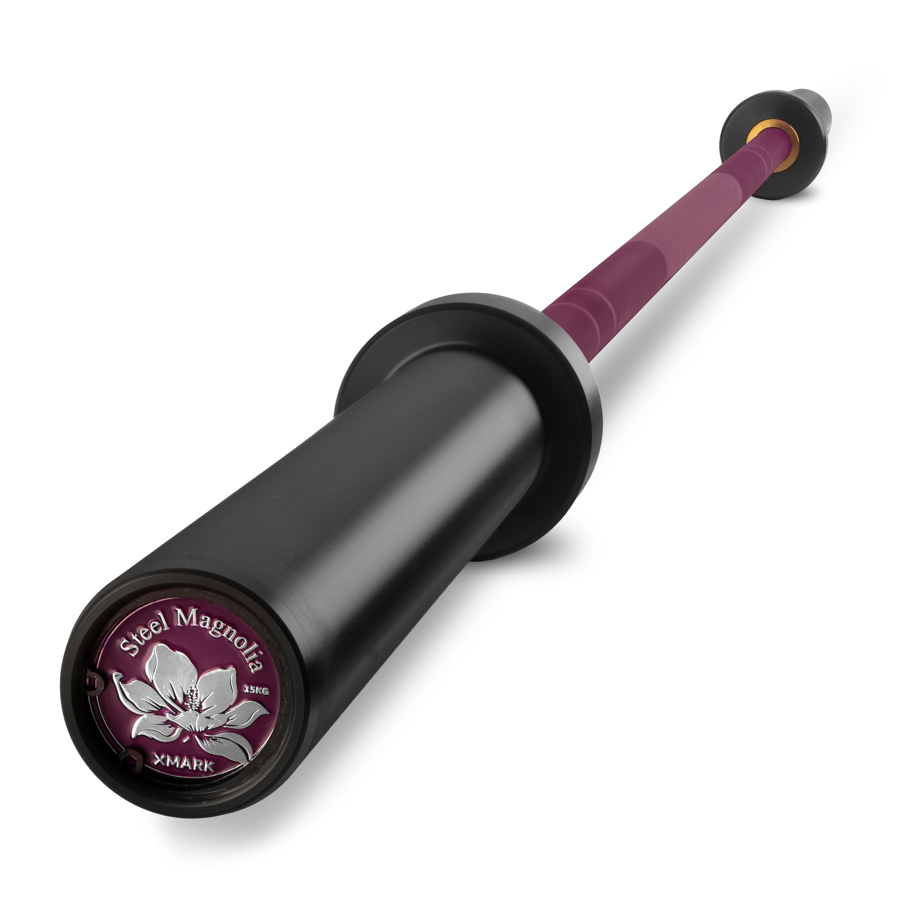 Women’s Olympic Barbell 15kg – IWF Training Bar 190,000 PSI Cerakote | XMARK Steel Magnolia