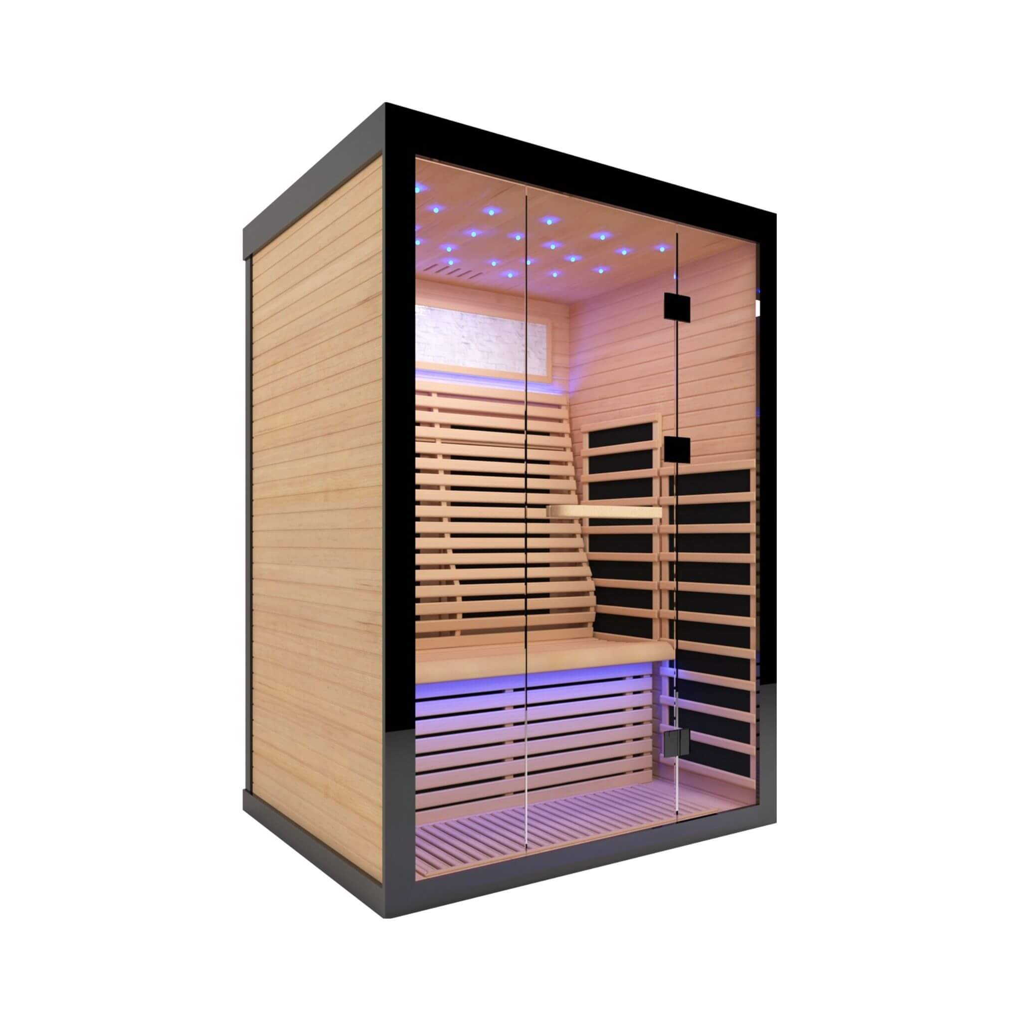 2-Person Thermora Vapor Luxury Home Infrared Sauna – Canadian Hemlock Wood