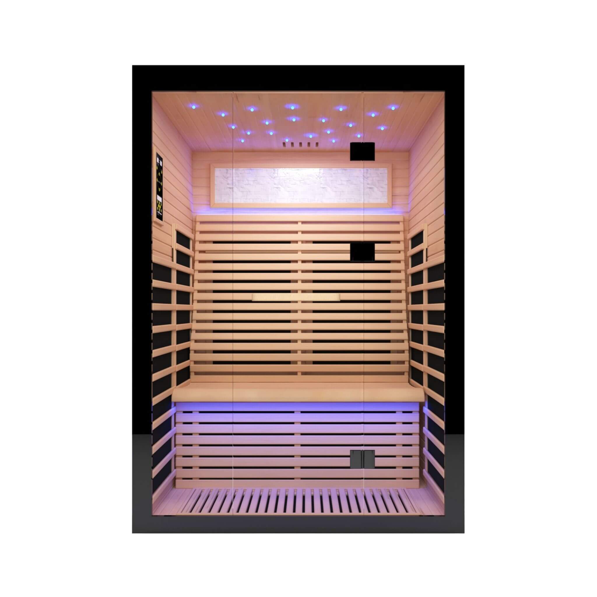 2-Person Thermora Vapor Luxury Home Infrared Sauna – Canadian Hemlock Wood