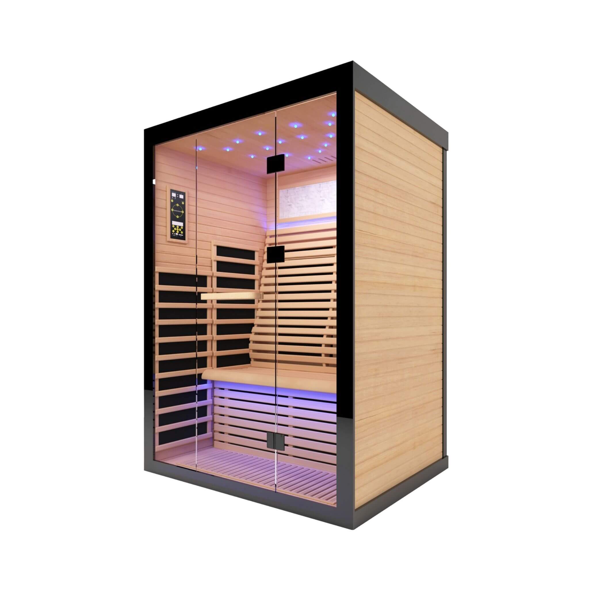2-Person Thermora Vapor Luxury Home Infrared Sauna – Canadian Hemlock Wood