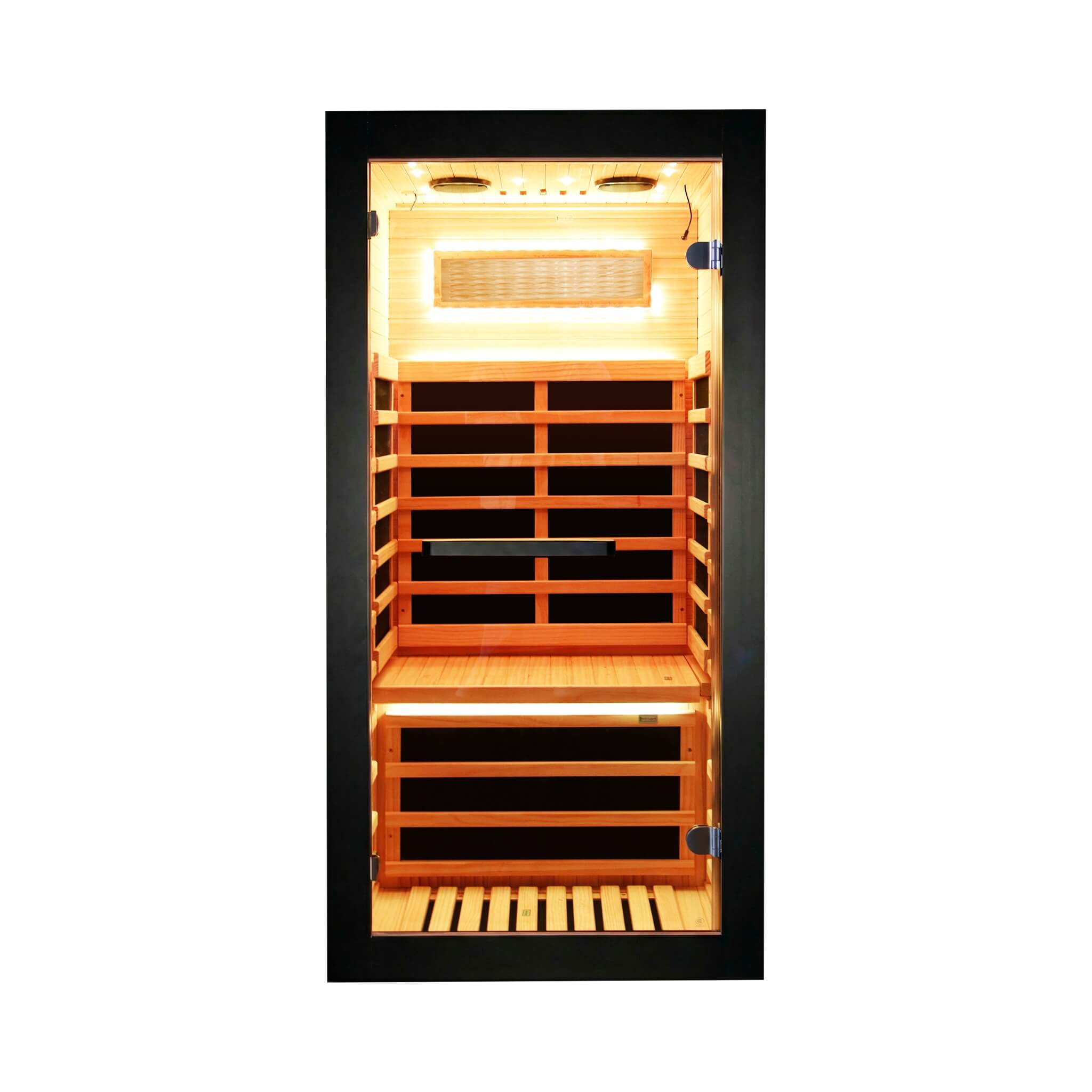 1-Person Thermora Solara Infrared Sauna Cabin – Chilean Pine